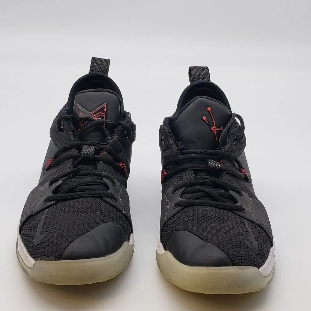 Nike PG 2 Taurus Black Solar Red Boys Size 7Y Basketball Shoes 943820-003 Paul G